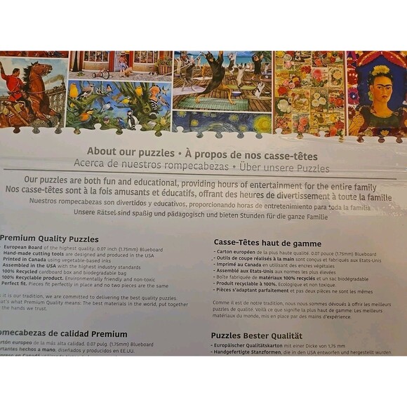 Girl with a Pearl Earring by Vermeer 1000 Piece Jigsaw Puzzle Eurographics Art - Picture 8 of 9